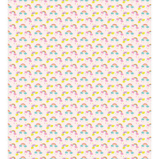 Rainbows Raindrops Cartoon Duvet Cover Set