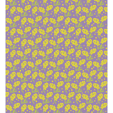 Mimosa Flowers Blossom Art Duvet Cover Set