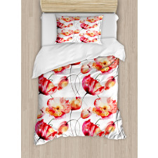 Poppy Tulip Flora Duvet Cover Set