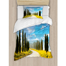 Mediterranean Trees Duvet Cover Set