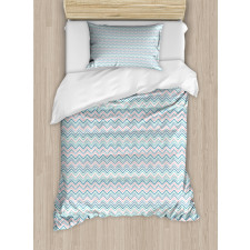 Vertical Zigzag Art Duvet Cover Set