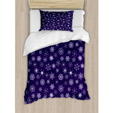 Purple Monochrome Motifs Duvet Cover Set