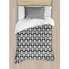 Intricate Circles Modern Duvet Cover Set