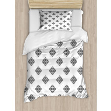 Circles Squares Formation Duvet Cover Set