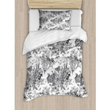 Detailed Engraving Spring Duvet Cover Set