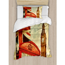 Big Ben England London Duvet Cover Set