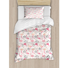 Wild Bird Love Vintage Duvet Cover Set