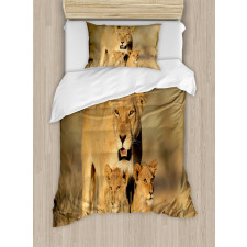 Safari Lions Wilderness Duvet Cover Set