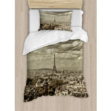 City Skyline of Paris Duvet Cover Set