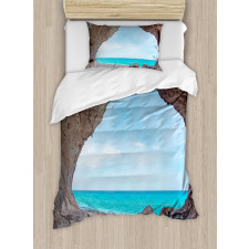 Mediterranean Beach Duvet Cover Set