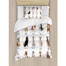 Puppy Breeds Family Duvet Cover Set