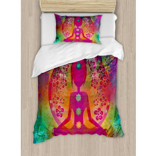 Mystic Chakra Ancient Theme Duvet Cover Set