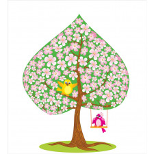 Heart Shape Tree Blossom Duvet Cover Set