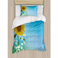 Sunflowers Chamomiles Duvet Cover Set