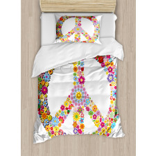 Floral Peace Duvet Cover Set