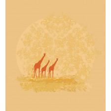 Retro Safari Giraffes Duvet Cover Set