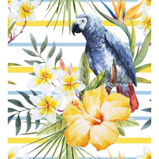 Tropic Exotic Parrots Duvet Cover Set