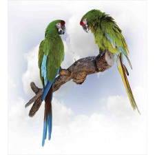 2 Parrot Macaw Bird Duvet Cover Set