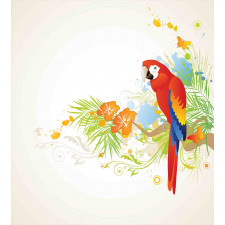Parrot Tree Branch Flora Duvet Cover Set