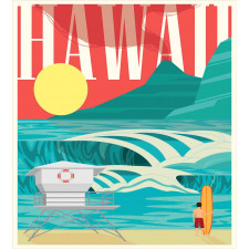 Hawaii Holiday Coast Duvet Cover Set