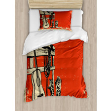 Country Music Wild West Duvet Cover Set
