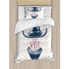 Wild West Cowboy Hat Duvet Cover Set