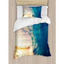 Tropical Trees Shoreline Duvet Cover Set