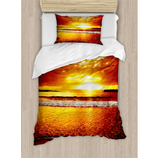 Colorful Sunset Summer Duvet Cover Set