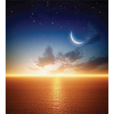 Sunset Sky Moon Stars Duvet Cover Set