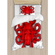 Octopus Animal Marine Duvet Cover Set