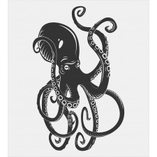 Cartoon Octopus in Sea Duvet Cover Set