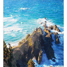 Austalian Cliffs by Sea Duvet Cover Set