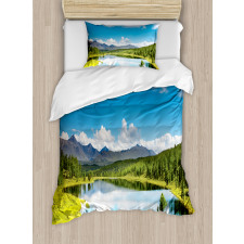 Sky Mountain Landscape Duvet Cover Set