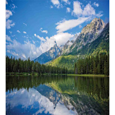 Mountain Lake Scenery Duvet Cover Set