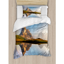 Rainbow over Mountain Duvet Cover Set