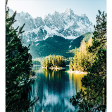 Mountain Frozen Lake Duvet Cover Set