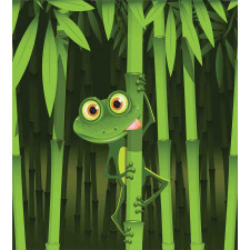 Jungle Trees Fun Frog Duvet Cover Set