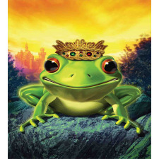 Frog Prince with Crown Duvet Cover Set