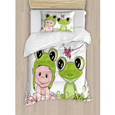 Baby Frog Love Friends Duvet Cover Set