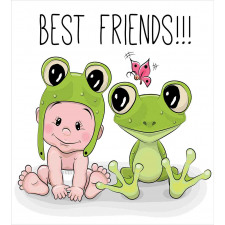 Baby Frog Love Friends Duvet Cover Set