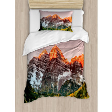 America Mountain Peaks Duvet Cover Set