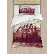 Canada River and Trees Duvet Cover Set