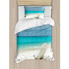 Maldives Beach Sunny Day Duvet Cover Set