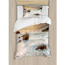 Beach and Horizon Sky Duvet Cover Set