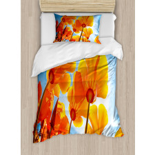 Petals Tilt Shot and Sky Duvet Cover Set