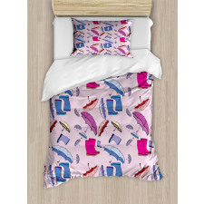 Autumn Boots Accessories Duvet Cover Set