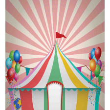 Vintage Circus Balloons Duvet Cover Set