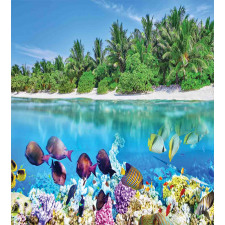 Aquatic World Maldives Duvet Cover Set