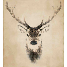 Deer Portrait with Dots Duvet Cover Set