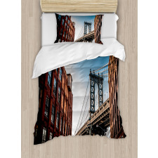 Manhattan Bridge USA Duvet Cover Set